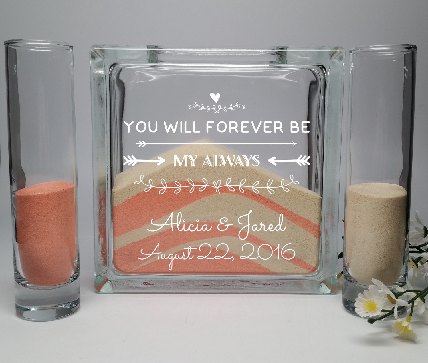 Unity Candle Alternative Unity Sand Set Wedding Unity Sand Etsy