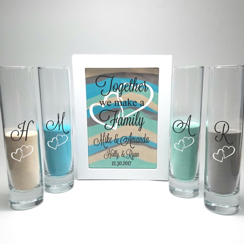 Blended Family Wedding Sand Ceremony Shadow Box Set Unity Image 0