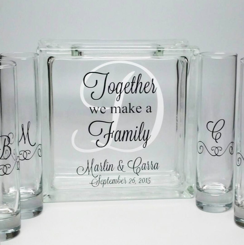 Blended Family Sand Ceremony Set Unity Candle Alternative Etsy