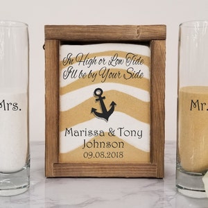 Rustic Unity Sand Ceremony Set Shadow Box, Unity Candle Alternative for Barn Wedding, Rustic Wedding, Country Wedding, or Woodlands Wedding
