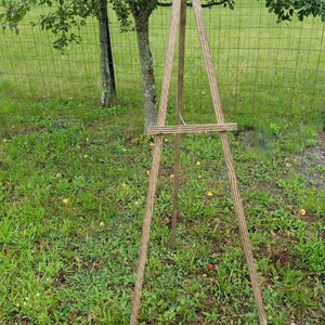 Rustic Wood Wedding Venue Easel, Large Bridal Shower Welcome Sign Display Stand, Country, Barn, Backyard, Beach, Orchard or Vinyard Decor image 2