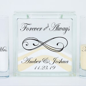 Sand Ceremony Set, Unity Sand Vase, Blended Wedding, Wedding Sand, Unity Candle Alternative, Sand Ceremony Kit, Always and Forever Infinity