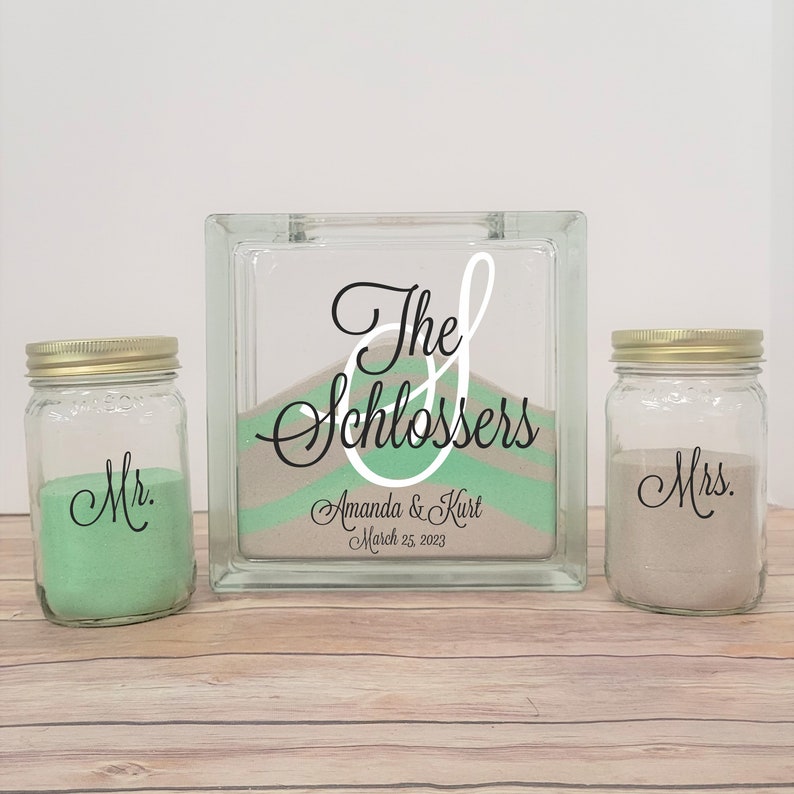 Unity Sand Ceremony Kit Unity Candle Alternative Sand Set Etsy