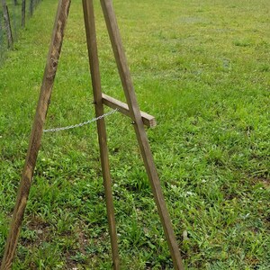 Rustic Wood Wedding Venue Easel, Large Bridal Shower Welcome Sign Display Stand, Country, Barn, Backyard, Beach, Orchard or Vinyard Decor image 4