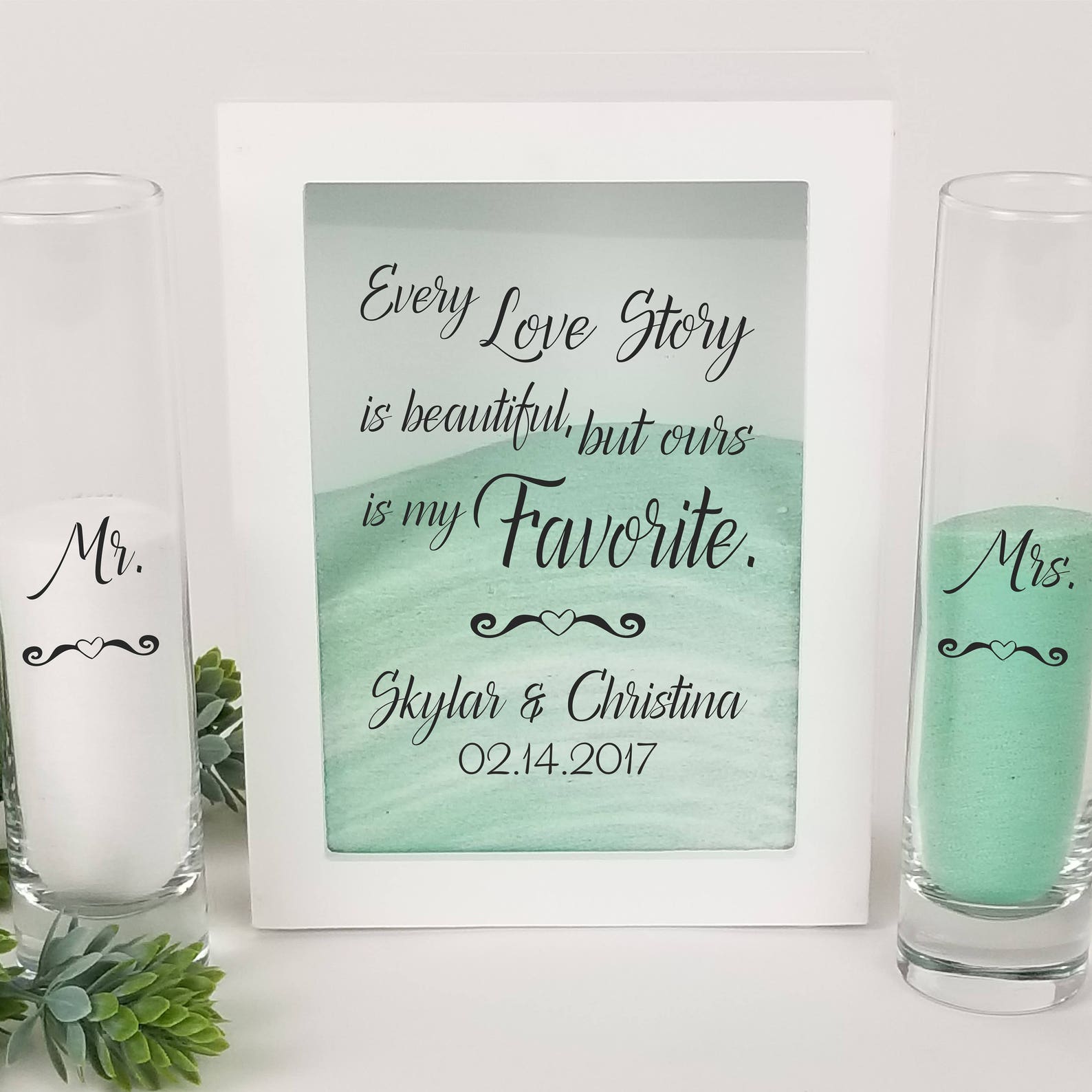 Wedding Sand Ceremony Set Every Love Story is Beautiful Sand Etsy Canada