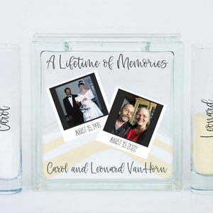 Personalized Vow Renewal Gift Idea, Unique Vow Renewal or Anniversary Party Decor Sand Ceremony Set, Unity Sand Vase Gift for Anniversary