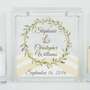 Wedding Wreath Sand Ceremony Kit, Sand Ceremony Vase, Unity Candle Set Alternative, Unity Sand Set, Unity Ceremony, Rustic Wedding