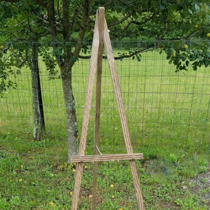 Rustic Wood Wedding Venue Easel, Large Bridal Shower Welcome Sign Display Stand, Country, Barn, Backyard, Beach, Orchard or Vinyard Decor image 1