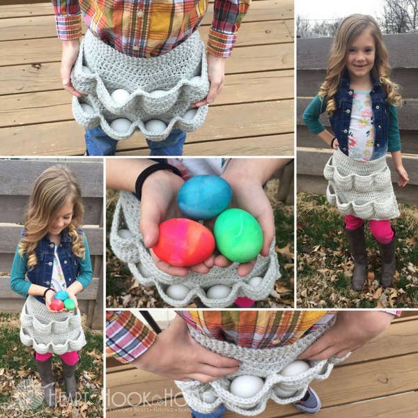 Egg-cellent Child Size Apron ***CROCHET PATTERN***