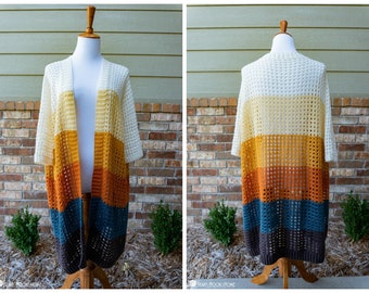 Grid Cardi ***CROCHET PATTERN***