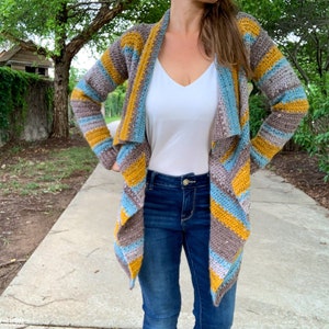 Blanket cardigan crochet pattern sale