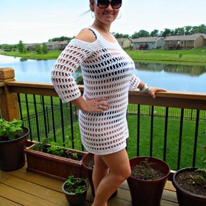 Cold Shoulder Cover Up ***Crochet Pattern***