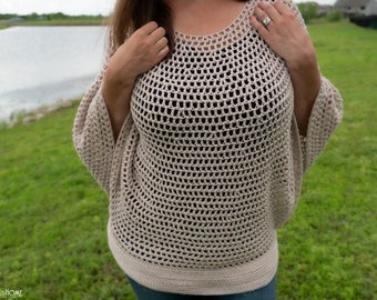 Go With the Flow Poncho Crochet Pattern (PDF)