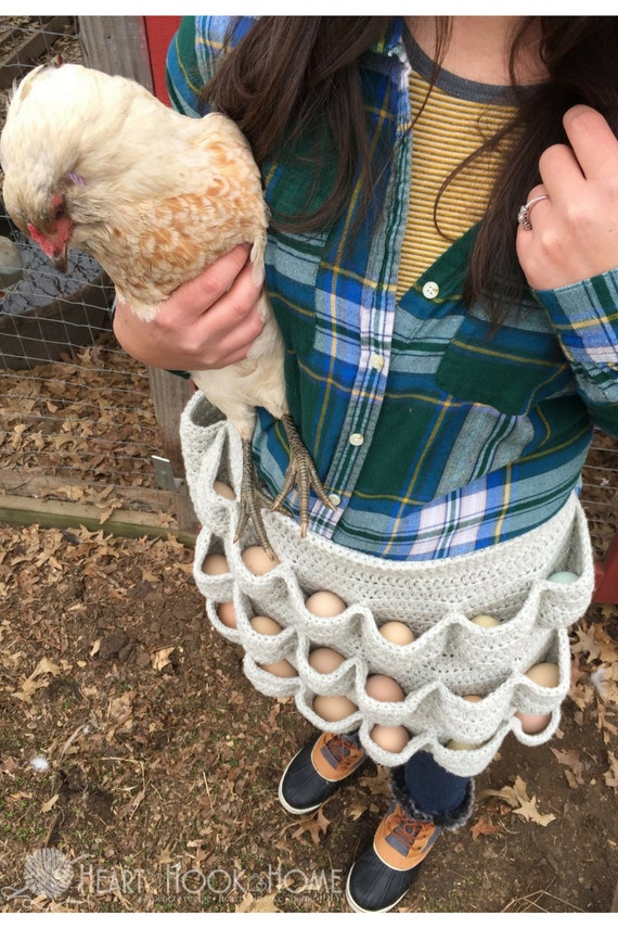 Crochet Pattern - INSTANT PDF DOWNLOAD - Crochet Egg Apron