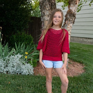 Kids Flowy Top CROCHET PATTERN image 2