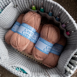 Crochet Yarn Organizer Pattern: PDF Printable, Two Sizes