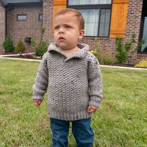 Swagger Sweater Child Sizes CROCHET PATTERN image 1