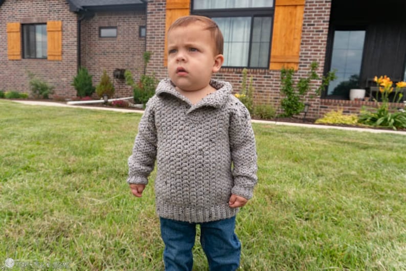 Swagger Sweater Child Sizes CROCHET PATTERN image 1