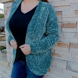 Samt Cardigan **HÄKELANLEITUNG**