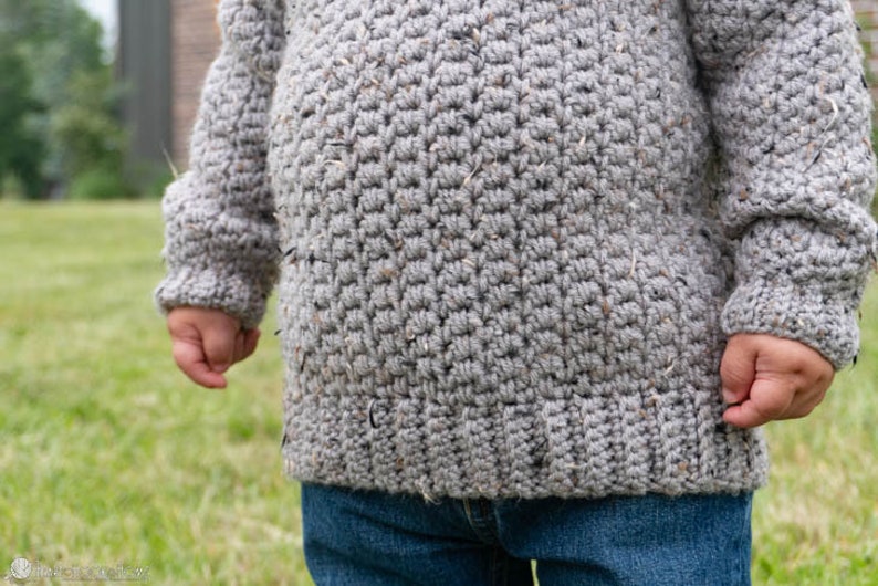 Swagger Sweater Child Sizes CROCHET PATTERN image 3