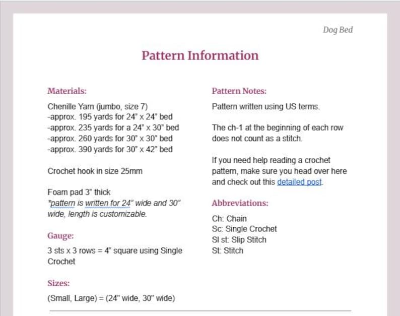 Dog Bed Crochet Pattern | Cozy Pet Bed PDF | Crochet Pet Cushion ...