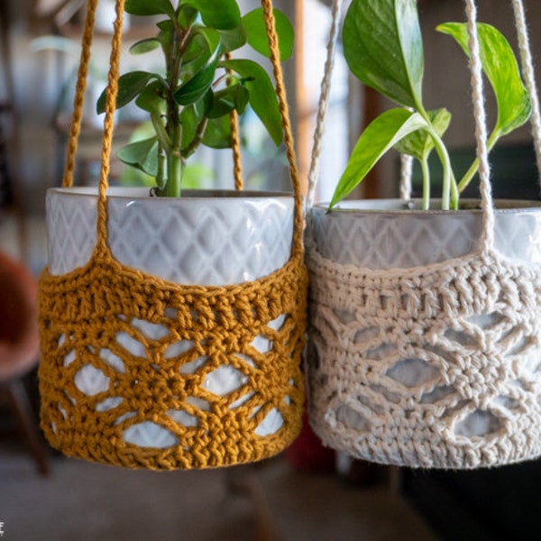 Cintre pour jardinière *** MOTIF AU CROCHET ***