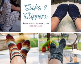 Socks & Slippers Crochet Pattern Collection