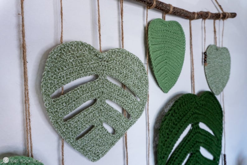 Monstera Wall Hanging CROCHET PATTERN image 3