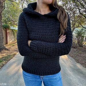 Harvest Hoodie *** CROCHET PATTERN *** / Printable PDF / Crochet Hoodie Pattern / Hoodie Crochet Pattern / Size Inclusive Crochet Hoodie