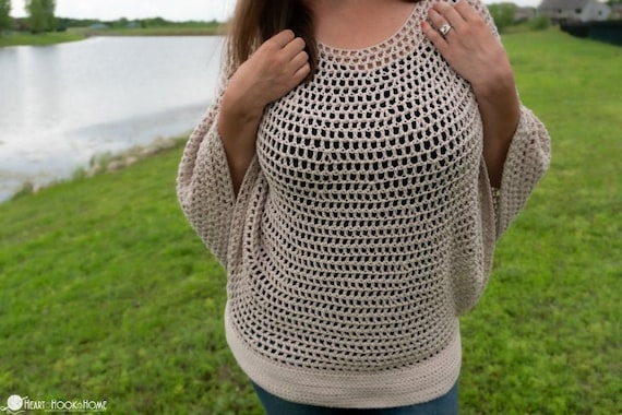 Go With the Flow Poncho Crochet Pattern (PDF)