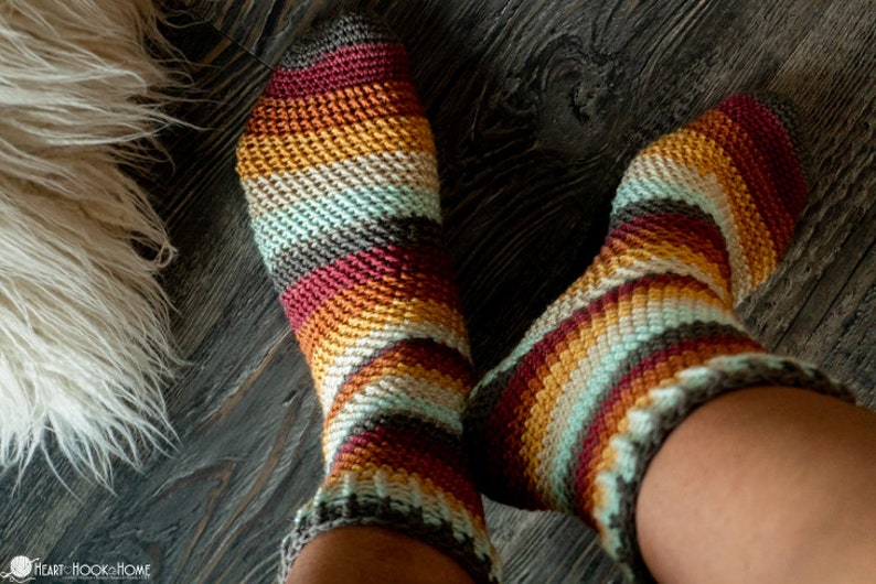 Herringbone Socks CROCHET PATTERN image 5