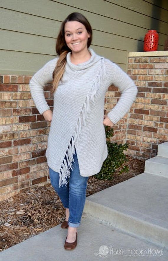 Blanket Cardigan Crochet Pattern Etsy