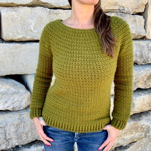 Color Block Sweater *** CROCHET PATTERN ***