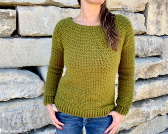 Color Block Sweater *** CROCHET PATTERN ***