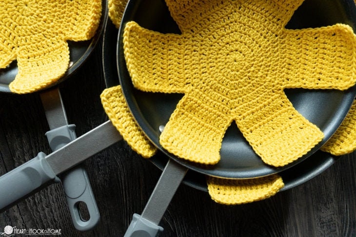 DIY Kit de Crochet Protèges Casserole et Poêle Sweet Home