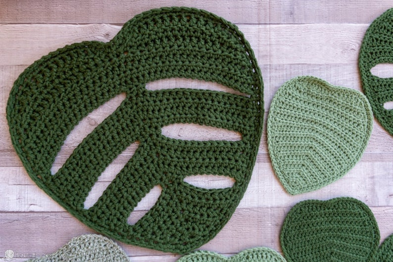 Monstera Wall Hanging CROCHET PATTERN image 2