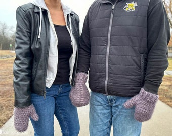 Couples Mittens *** CROCHET PATTERN ***