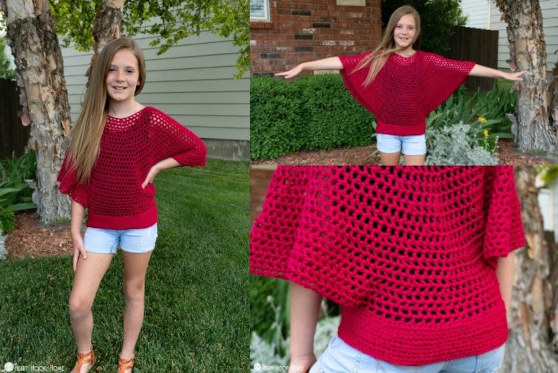 Kids Flowy Top CROCHET PATTERN image 1