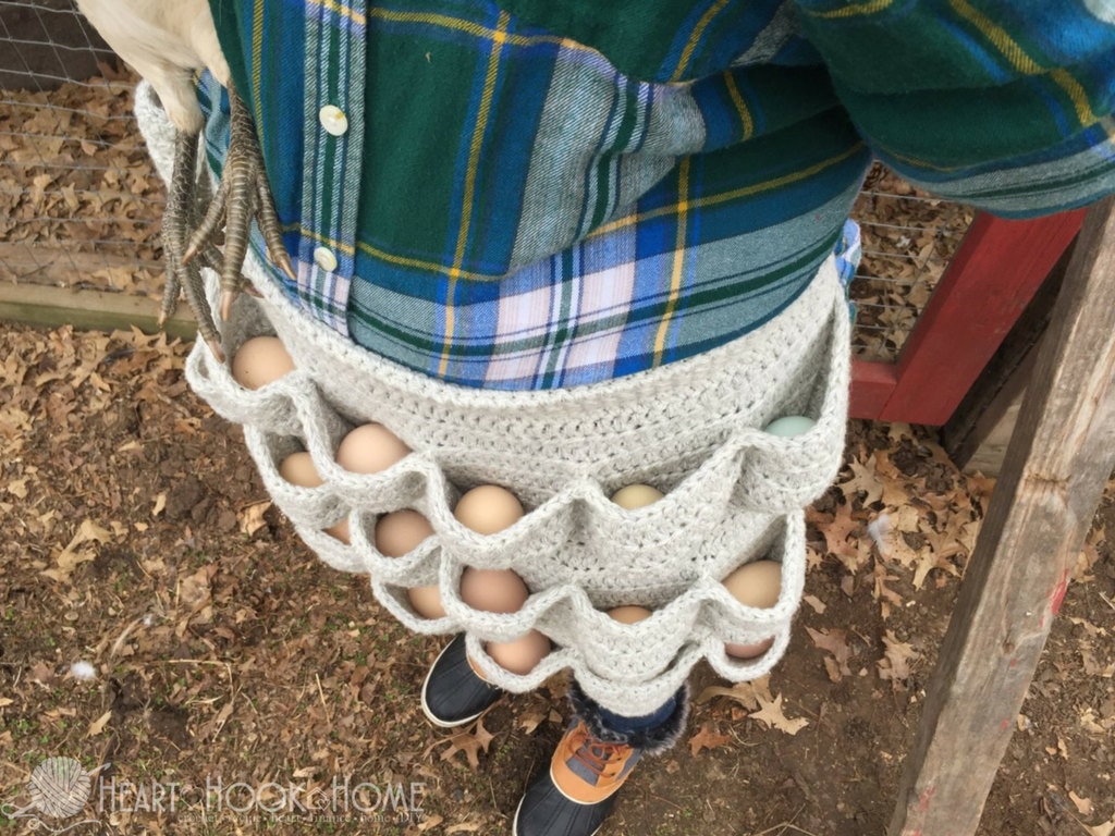 Most Egg-cellent Spring Egg Apron Crochet Pattern – I Love Stitches
