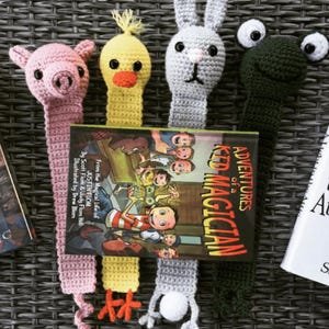 Bookmark Series of Patterns ***CROCHET PATTERN*** / Printable PDF / Crochet Bookmarks / Animal Bookmark Patterns