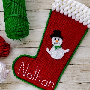 Vintage Christmas Stocking *** CROCHET PATTERN ***