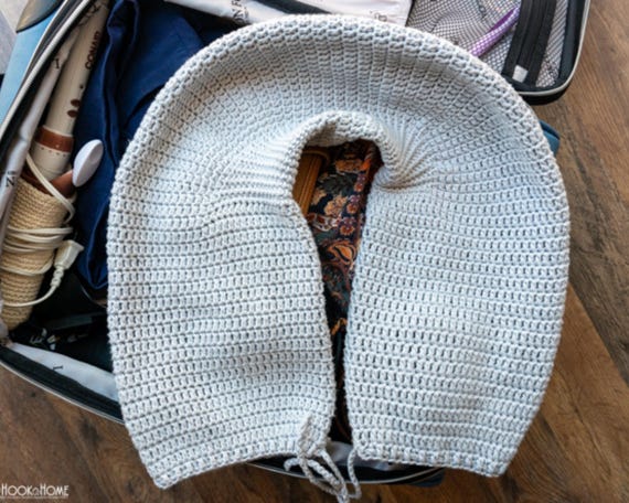 Stuffable Travel Pillow Crochet Pattern: Space Saver (PDF Pattern)