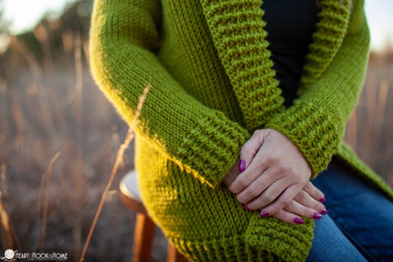Tunisian Short Row Cardi ***CROCHET PATTERN***
