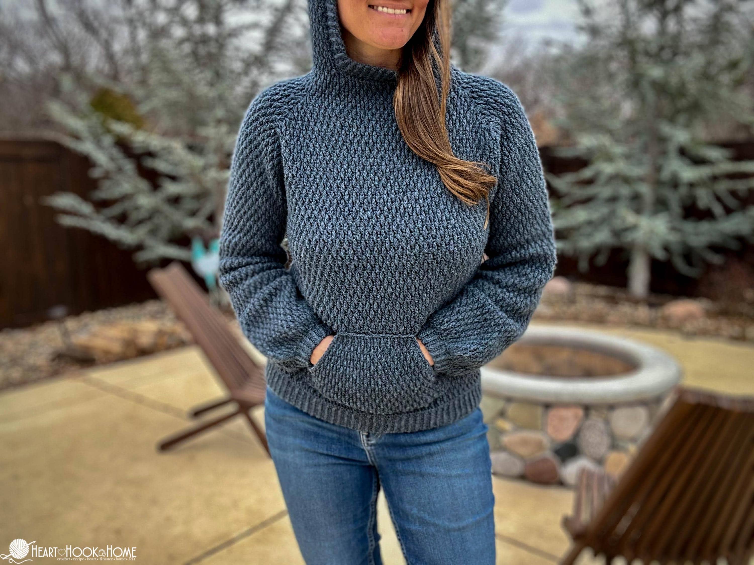 Atlas Crochet Hoodie Pattern: Raglan Style