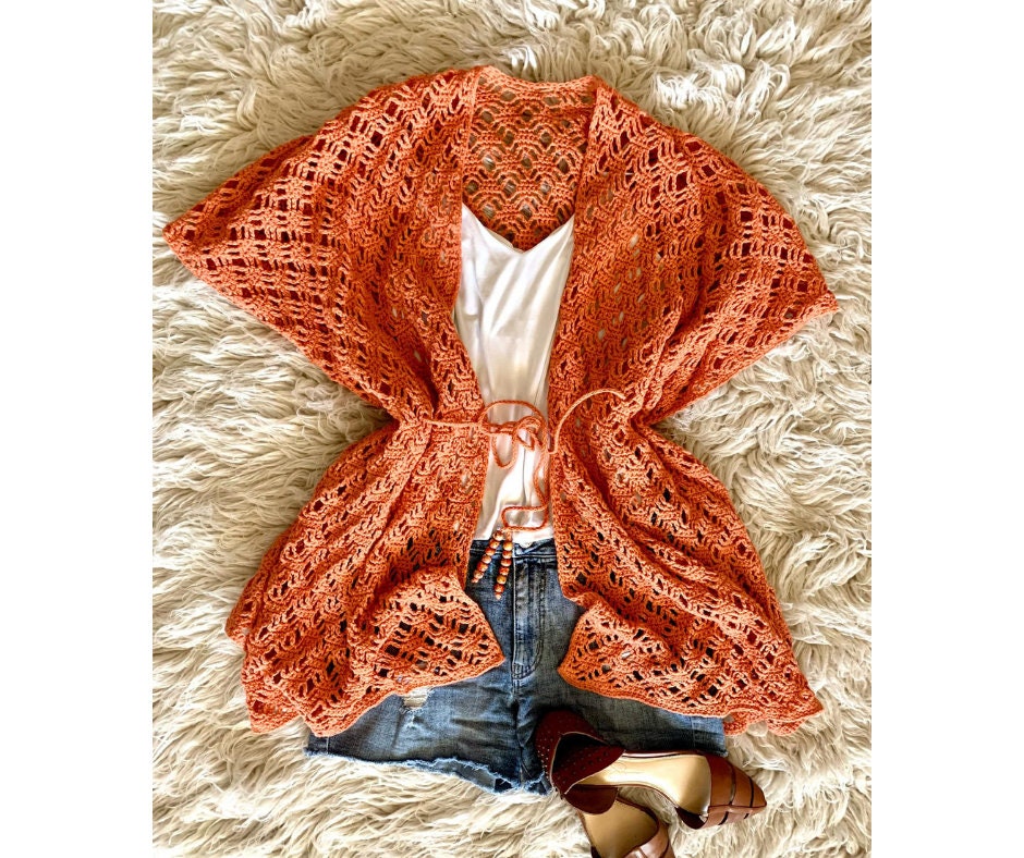 Maddie Ruana Crochet Pattern: Airy Swimsuit Coverup