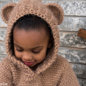 Hibernation Hoodie (Child Sizes) ***CROCHET PATTERN***