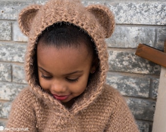 Hibernation Hoodie (Child Sizes) ***CROCHET PATTERN***