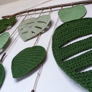 Monstera Wall Hanging CROCHET PATTERN image 5