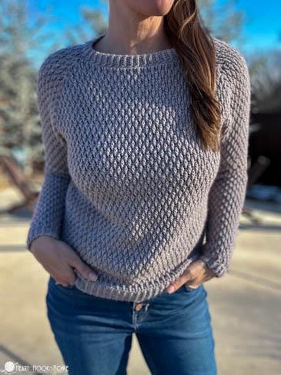 39 Crochet Sweater Patterns to Stitch Cozy Pullovers, Cardigans, and Statement Layers 16 Matterhorn Sweater Crochet Pattern: Alpine Stitch