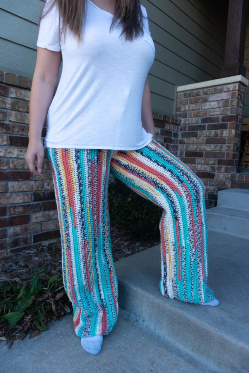 Not Your Grannys Jammies: Adult Pajama Pant CROCHET PATTERN image 2